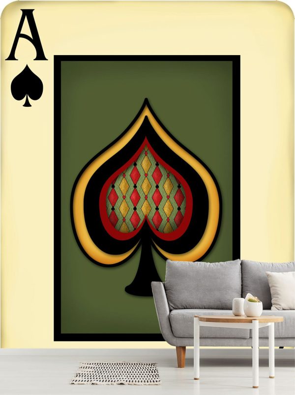 Activities & Leisure | Ace Playing Card Mural Wallpaper Activities & Leisure Activities & Leisure