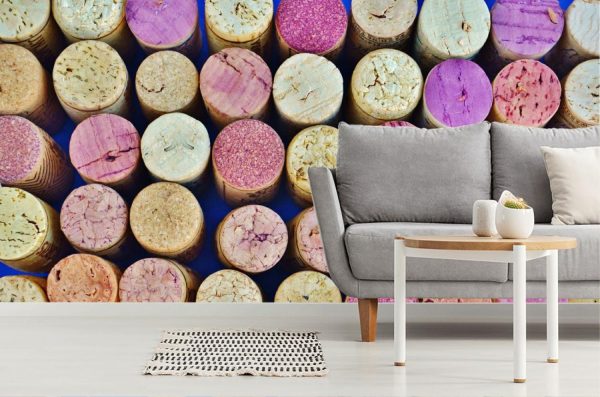 Activities & Leisure | Colorful Corks Mural Wallpaper Activities & Leisure Activities & Leisure