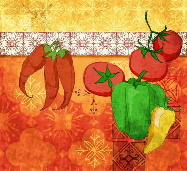 Activities & Leisure | Esperanza Peppers – Orange Wall Mural Activities & Leisure Activities & Leisure