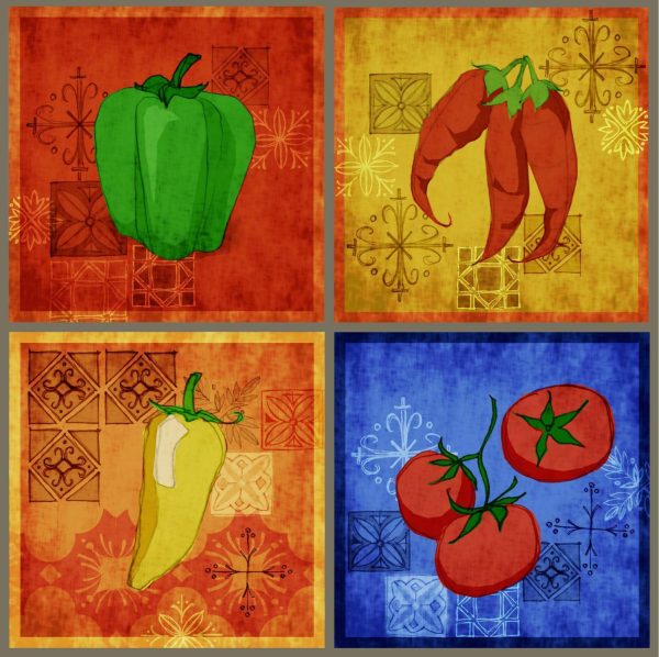 Activities & Leisure | Esperanza Veggie Tiles Wallpaper Mural Activities & Leisure Activities & Leisure