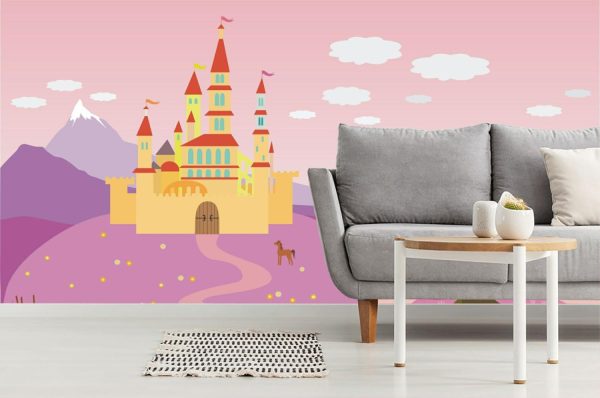 Activities & Leisure | Fairytale Castle On The Hill Wall Mural Activities & Leisure Activities & Leisure