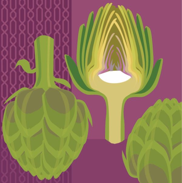 Activities & Leisure | Modern Fruits & Veggies – Artichokes Wall Mural Activities & Leisure Activities & Leisure