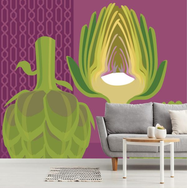 Activities & Leisure | Modern Fruits & Veggies – Artichokes Wall Mural Activities & Leisure Activities & Leisure