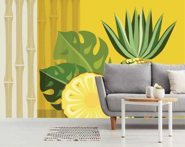 Activities & Leisure | Modern Fruits & Veggies – Pineapple Wall Mural Activities & Leisure Activities & Leisure