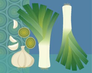 Activities & Leisure | Modern Veggies – Leeks Wall Mural Activities & Leisure Activities & Leisure