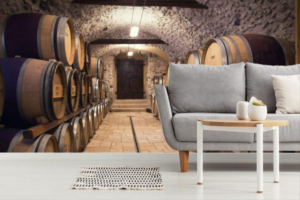 Activities & Leisure | Rendering Of An Ancient Wine Cellar Mural Wallpaper Activities & Leisure Activities & Leisure