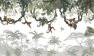 Animals | Cheeky Monkeys Wallpaper Mural Animals Animals