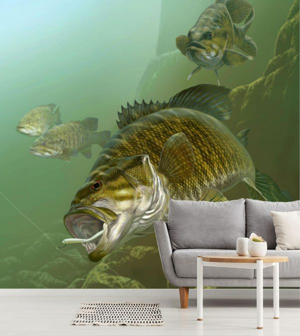 Animals | Dropshot Smallmouth Wall Mural Animals Animals