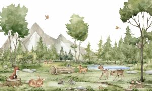 Animals | Forest Joy Wallpaper Mural Animals Animals