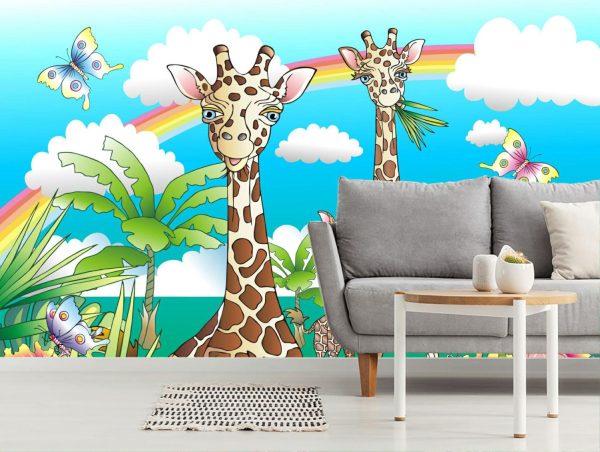 Animals | Head In The Clouds Mural Wallpaper Animals Animals