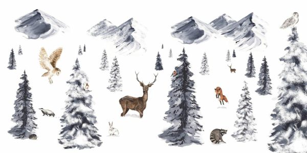 Animals | Winter Wonderland Wallpaper Mural Animals Animals