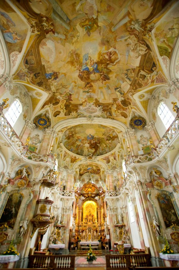 Architectural | Basilica of Birnau, Lake Constance, Germany Wallpaper Mural Wallpaper Murals Architectural