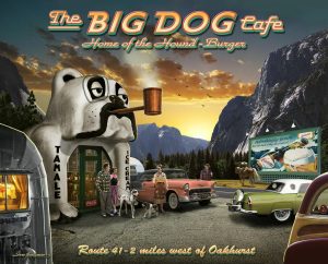 Architectural | Big Dog Cafe Wall Mural Activities & Leisure Activities & Leisure