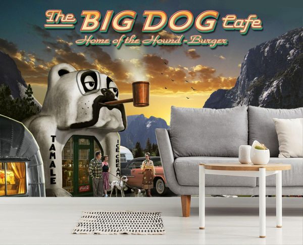 Architectural | Big Dog Cafe Wall Mural Activities & Leisure Activities & Leisure