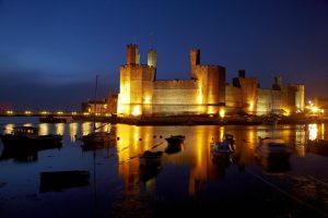 Architectural | Caernarfon Castle & River Seiont Wall Mural Architectural Architectural