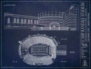 Architectural | Camp Randall Stadium Wallpaper Mural Architectural Architectural