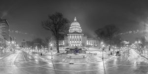 Architectural | Christmas At Madison WI State Capitol Wall Mural Architectural Architectural