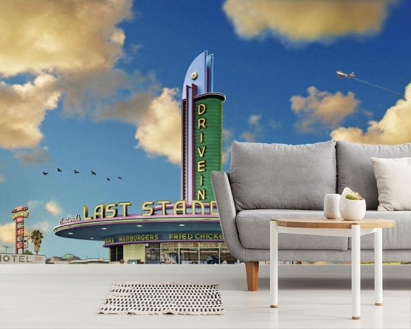 Architectural | Cruisin’ for Burgers – Blue SkyWallpaper Mural Architectural Architectural