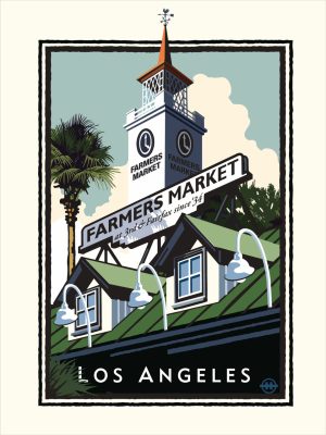 Architectural | Farmers Market LA Wallpaper Mural Architectural Architectural