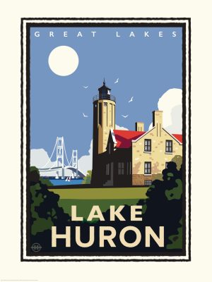 Architectural | Great Lakes – Lake Huron Wallpaper Mural Architectural Architectural