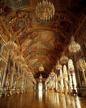 Architectural | Hall of Mirrors, Herrenchiemsee Palace, Germany Wall Mural Architectural Architectural