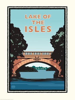 Architectural | Lake of the Isles Mural Wallpaper Architectural Architectural