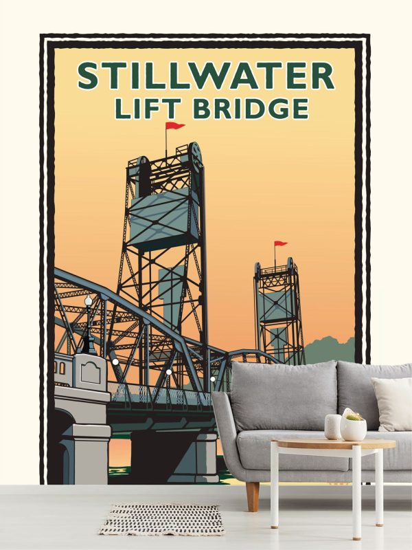 Architectural | Stillwater Lift Bridge Wallpaper Mural Architectural Architectural