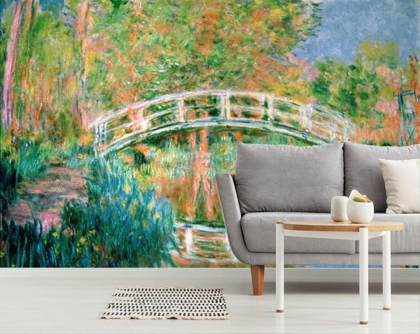 Architectural | The Japanese Bridge Giverny Mural Wallpaper Architectural Architectural