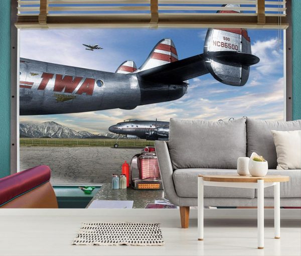 Architectural | TWA Diner Booth Wall Mural Activities & Leisure Activities & Leisure