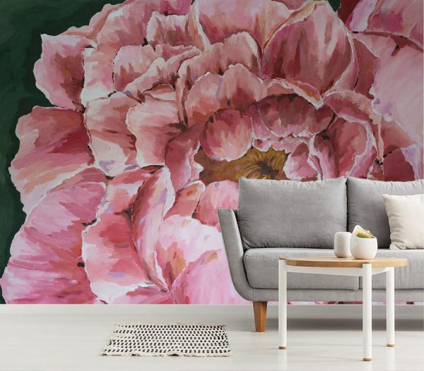 Art & Graphics | Large Pink Peony Wallpaper Mural Art & Graphics Art & Graphics