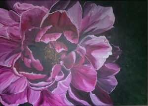 Art & Graphics | Magenta Peony Wallpaper Mural Art & Graphics Art & Graphics