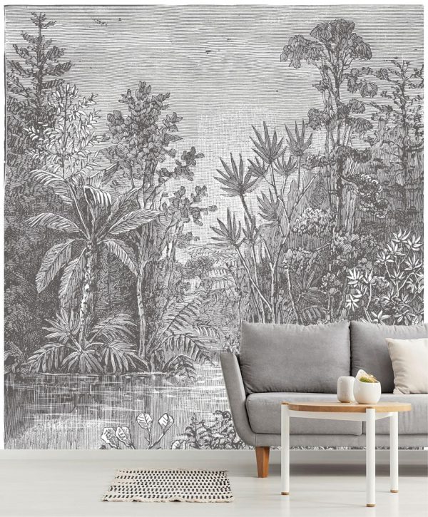 Art & Graphics | Plant Landscape Of The Cretaceous Period Wall Mural Art & Graphics Art & Graphics