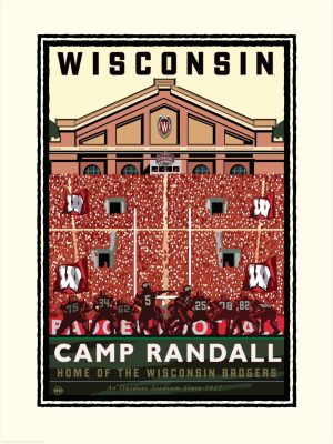 Art & Graphics | University Of Wisconsin-Madison Football Wall Mural Architectural Architectural