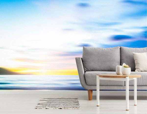 Beach & Tropical | An Abstract Seascape with Blurred Motion Mural Wallpaper Beach & Tropical Beach & Tropical