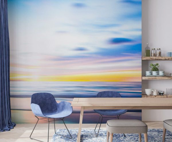 Beach & Tropical | An Abstract Seascape with Blurred Motion Mural Wallpaper Beach & Tropical Beach & Tropical