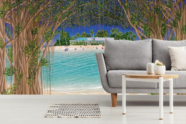 Beach & Tropical | Going Native Mural Wallpaper Beach & Tropical Beach & Tropical