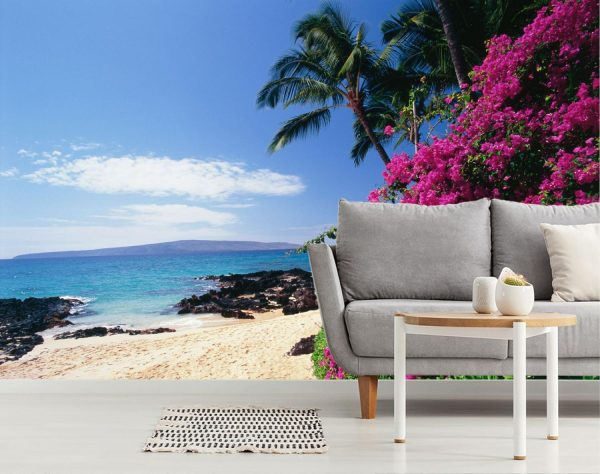 Beach & Tropical | Hidden Cove, South Maui Coast Mural Wallpaper Beach & Tropical Beach & Tropical