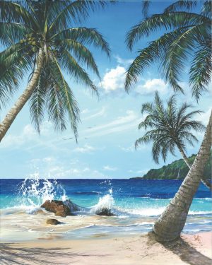 Beach & Tropical | Isle Be Waiting Mural Wallpaper Beach & Tropical Beach & Tropical