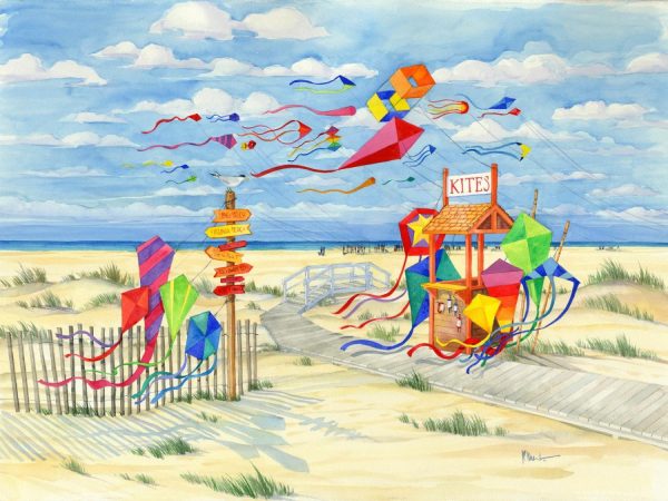 Beach & Tropical | Kite Fest Wall Mural Beach & Tropical Beach & Tropical