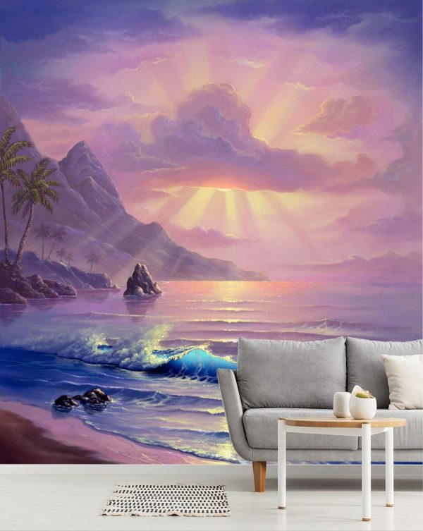 Beach & Tropical | Maui Sunrise Wall Mural Beach & Tropical Beach & Tropical