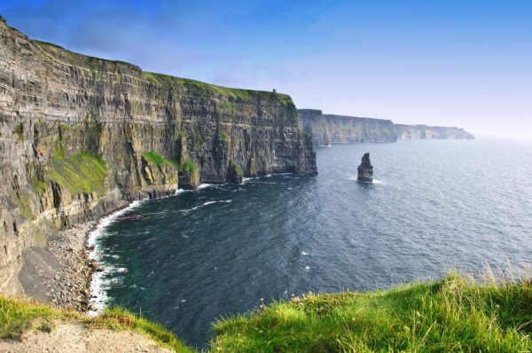 Beach & Tropical | Moher Cliffs Sunlight Mural Wallpaper Beach & Tropical Beach & Tropical