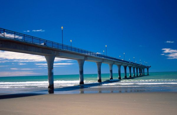 Beach & Tropical | New Brighton Pier, Christchurch Wallpaper Mural Beach & Tropical Beach & Tropical