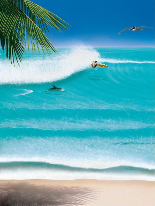 Beach & Tropical | Off The Lip Wallpaper Mural Beach & Tropical Beach & Tropical