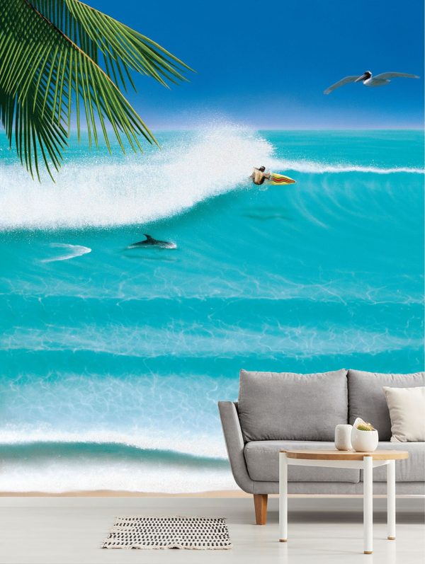 Beach & Tropical | Off The Lip Wallpaper Mural Beach & Tropical Beach & Tropical