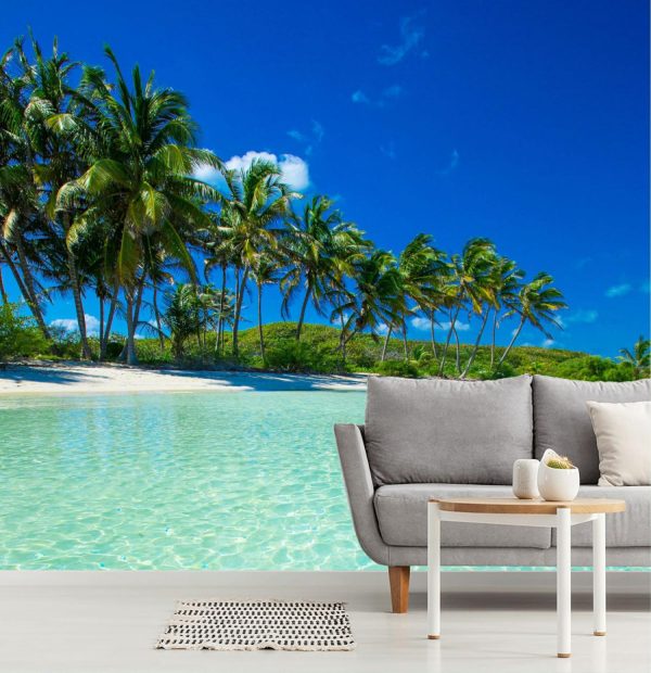 Beach & Tropical | Palms And Tropical Beach Wall Mural Beach & Tropical Beach & Tropical