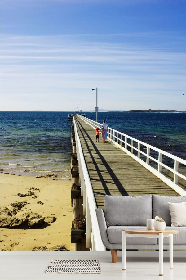 Beach & Tropical | Point Lonsdale Pier Wall Mural Beach & Tropical Beach & Tropical