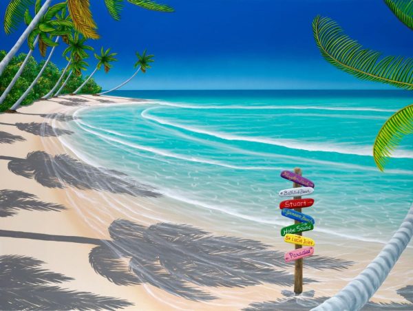 Beach & Tropical | Signs Of Paradise Mural Wallpaper Beach & Tropical Beach & Tropical