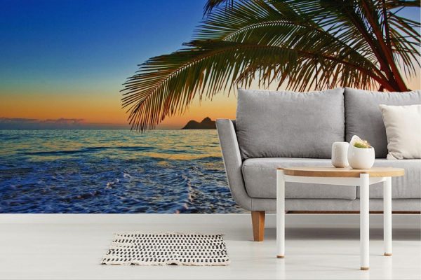 Beach & Tropical | Sunrise At Lanikai Beach Wallpaper Mural Beach & Tropical Beach & Tropical