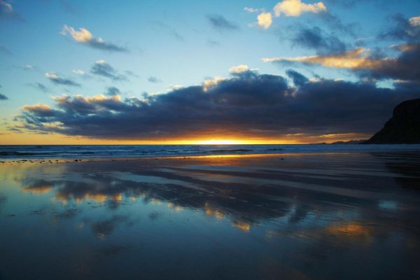 Beach & Tropical | Sunrise Over Bass Strait & Godfreys Beach 2 Wall Mural Beach & Tropical Beach & Tropical