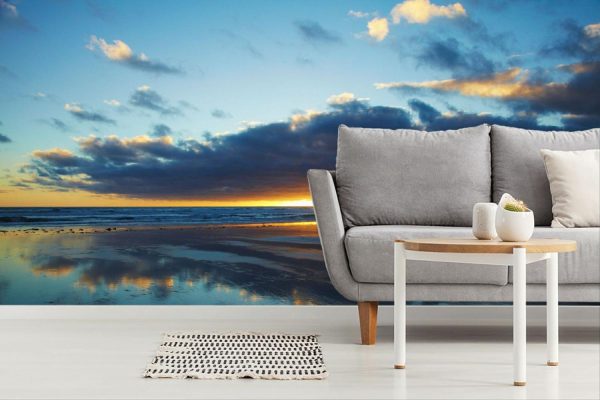 Beach & Tropical | Sunrise Over Bass Strait & Godfreys Beach 2 Wall Mural Beach & Tropical Beach & Tropical